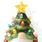 Casafield Ceramic Holiday Night Light - Vintage Decorative Night Light with Bulbs and Star Topper